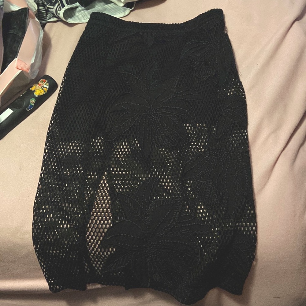 Floral mini skirt